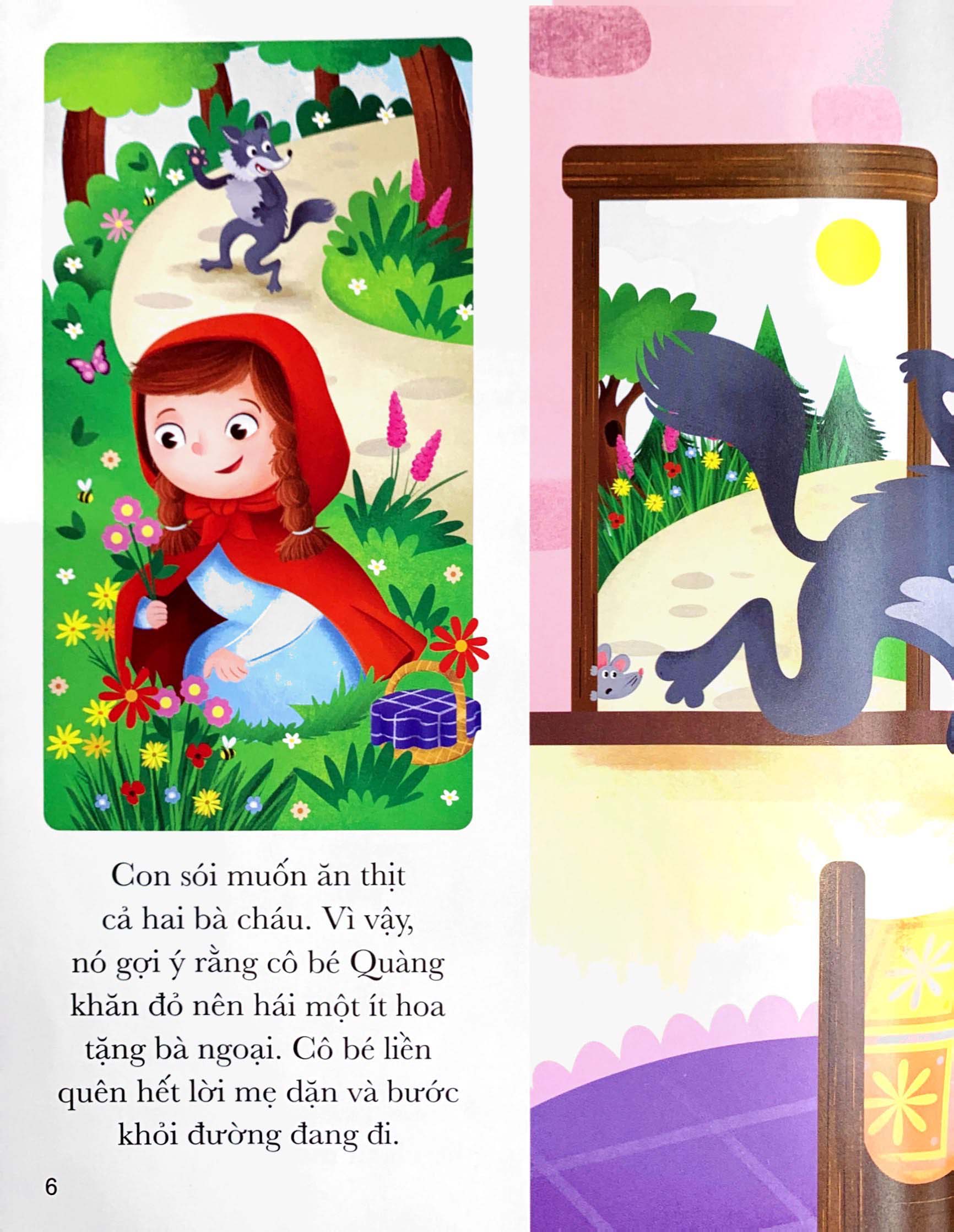 bộ 5 phút đọc truyện cùng con yêu - cô bé quàng khăn đỏ và những truyện cổ tích kinh điển khác - Ảnh 6