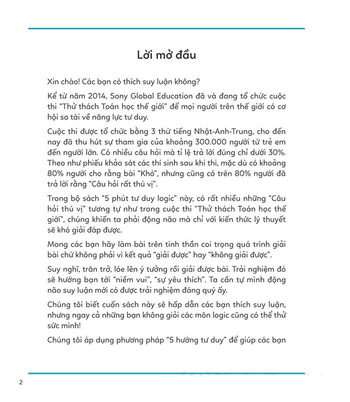 bộ 5 phút tư duy logic - tập 1: nhập môn - Ảnh 3