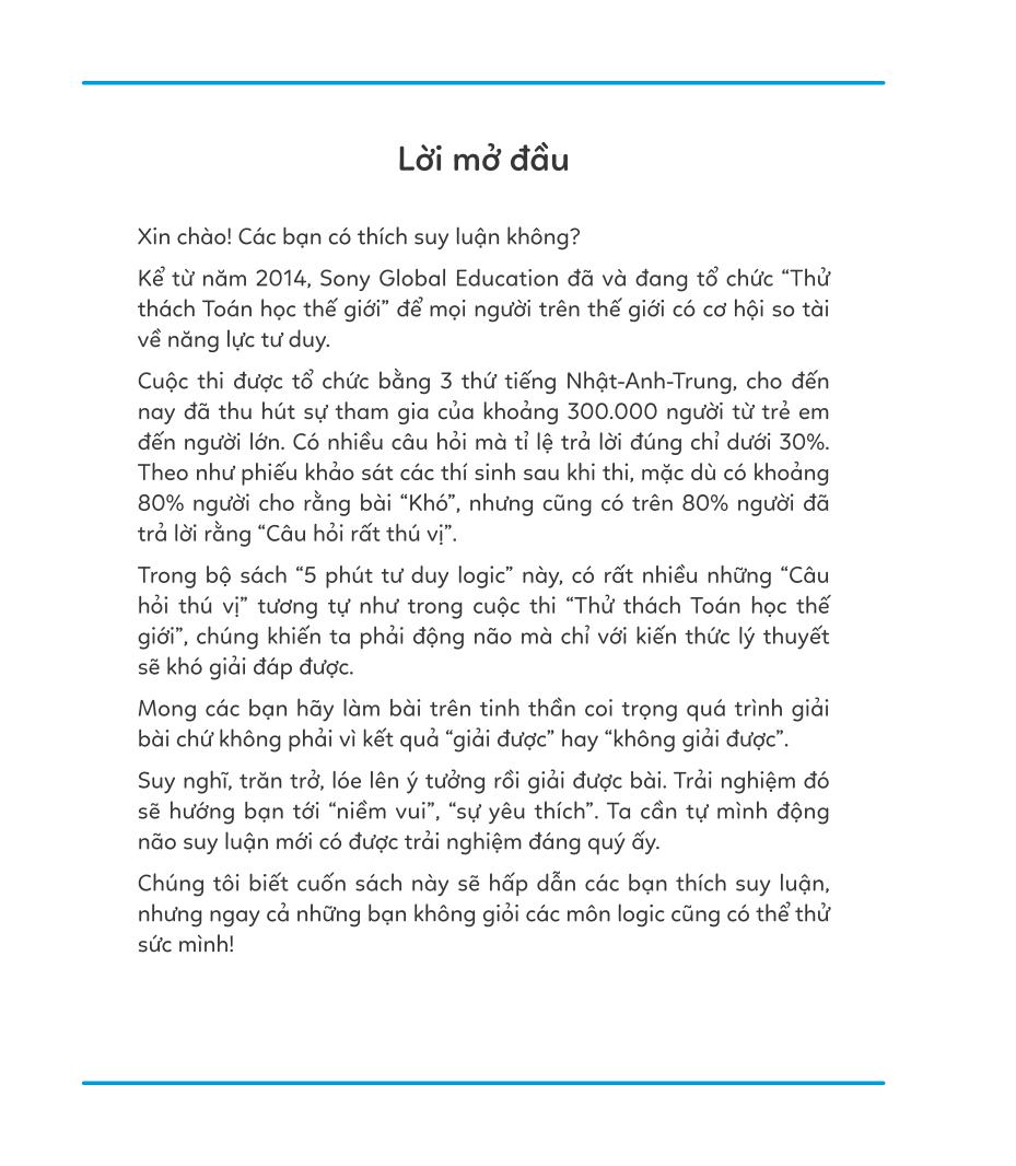 bộ 5 phút tư duy logic - tập 3: nâng cao - Ảnh 3