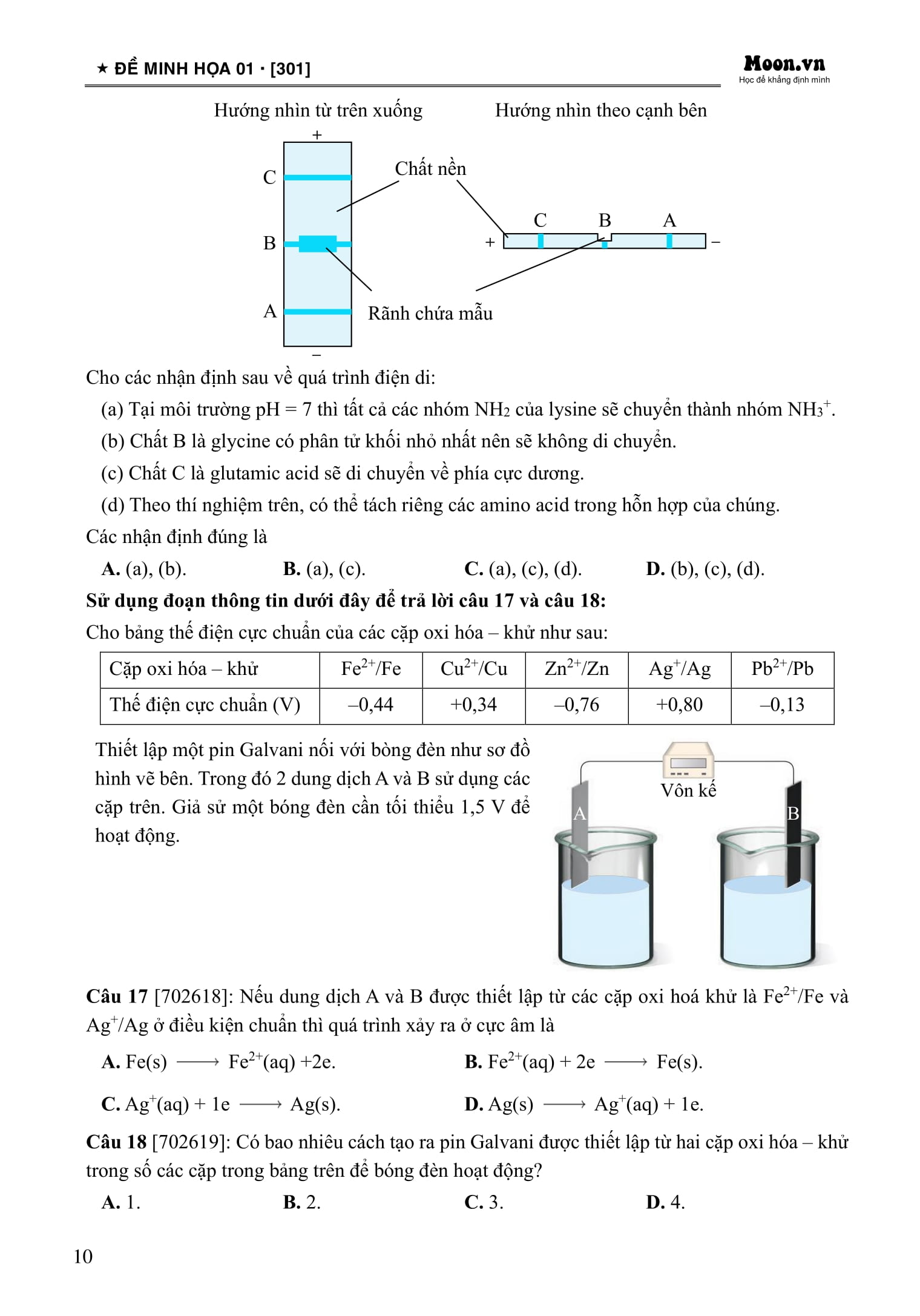 Bộ 50 Đề Minh Họa Tốt Nghiệp THPT 2025 - Môn Hóa Học - Ảnh 11