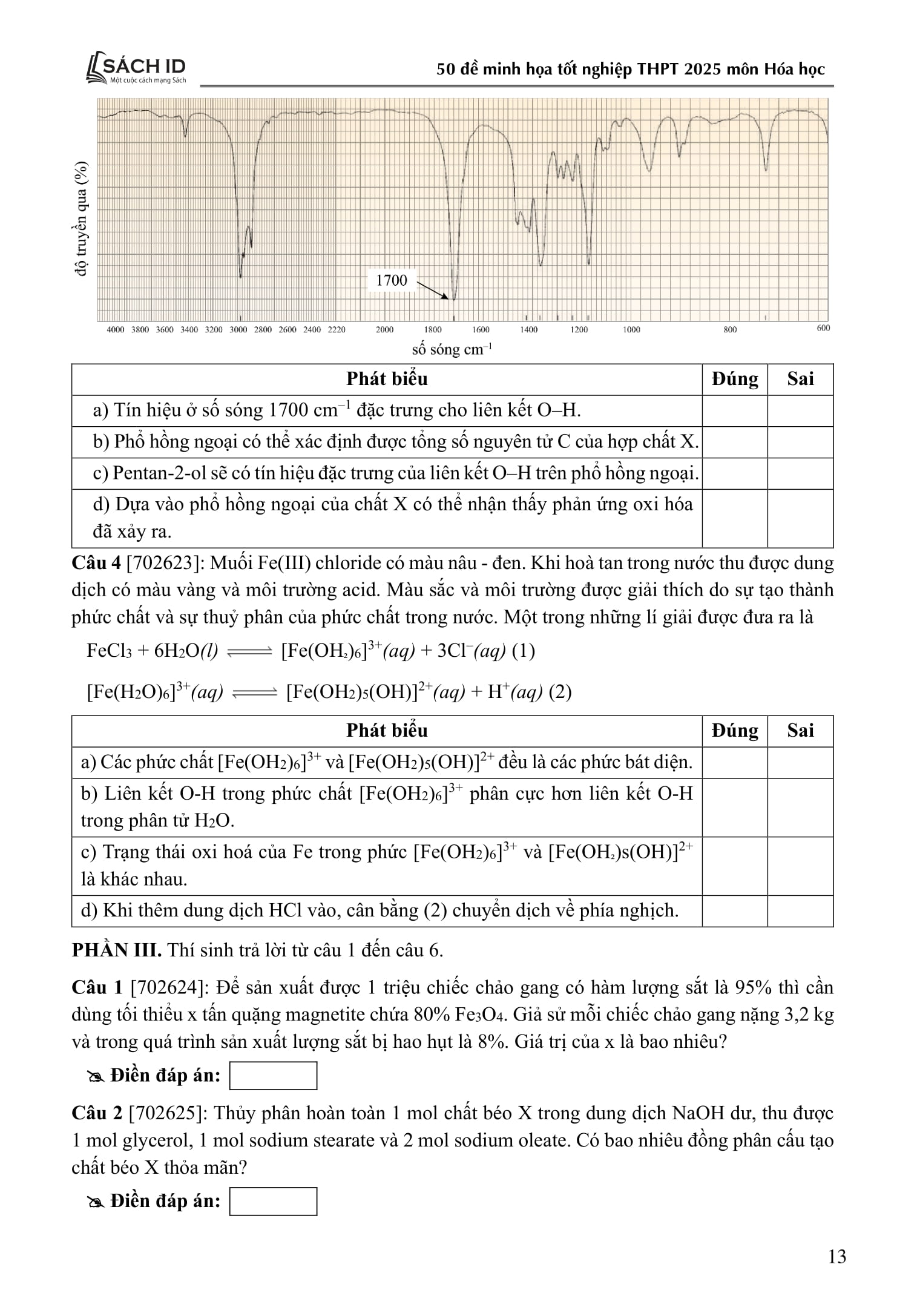 Bộ 50 Đề Minh Họa Tốt Nghiệp THPT 2025 - Môn Hóa Học - Ảnh 14