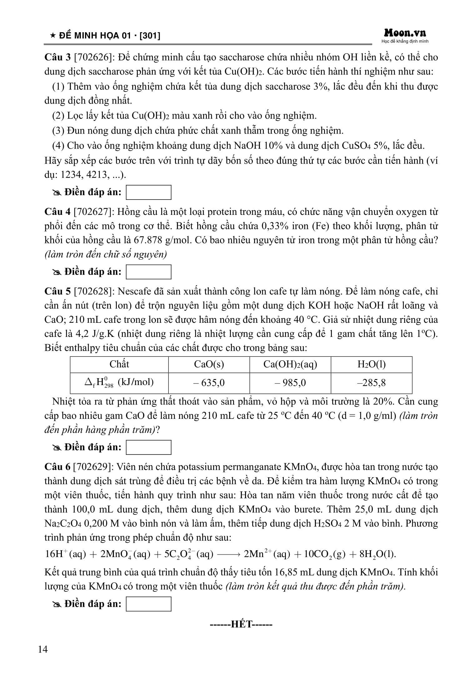 Bộ 50 Đề Minh Họa Tốt Nghiệp THPT 2025 - Môn Hóa Học - Ảnh 15