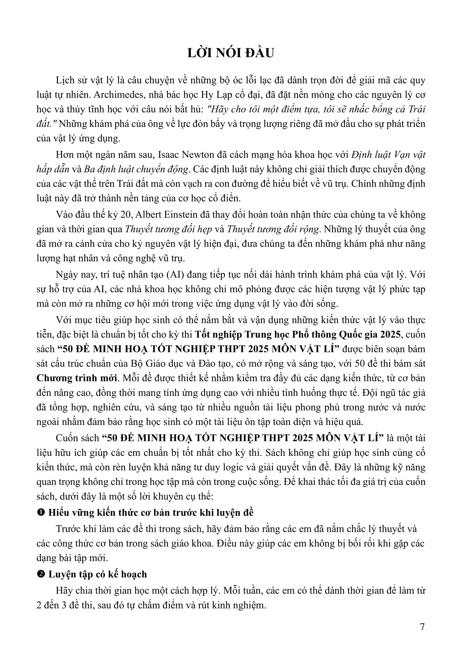 Bộ 50 Đề Minh Họa Tốt Nghiệp THPT 2025 - Môn Vật Lí - Ảnh 8