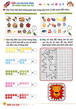 bộ 668 câu hỏi phát triển trí thông minh cho trẻ - tập 5 - Ảnh 3