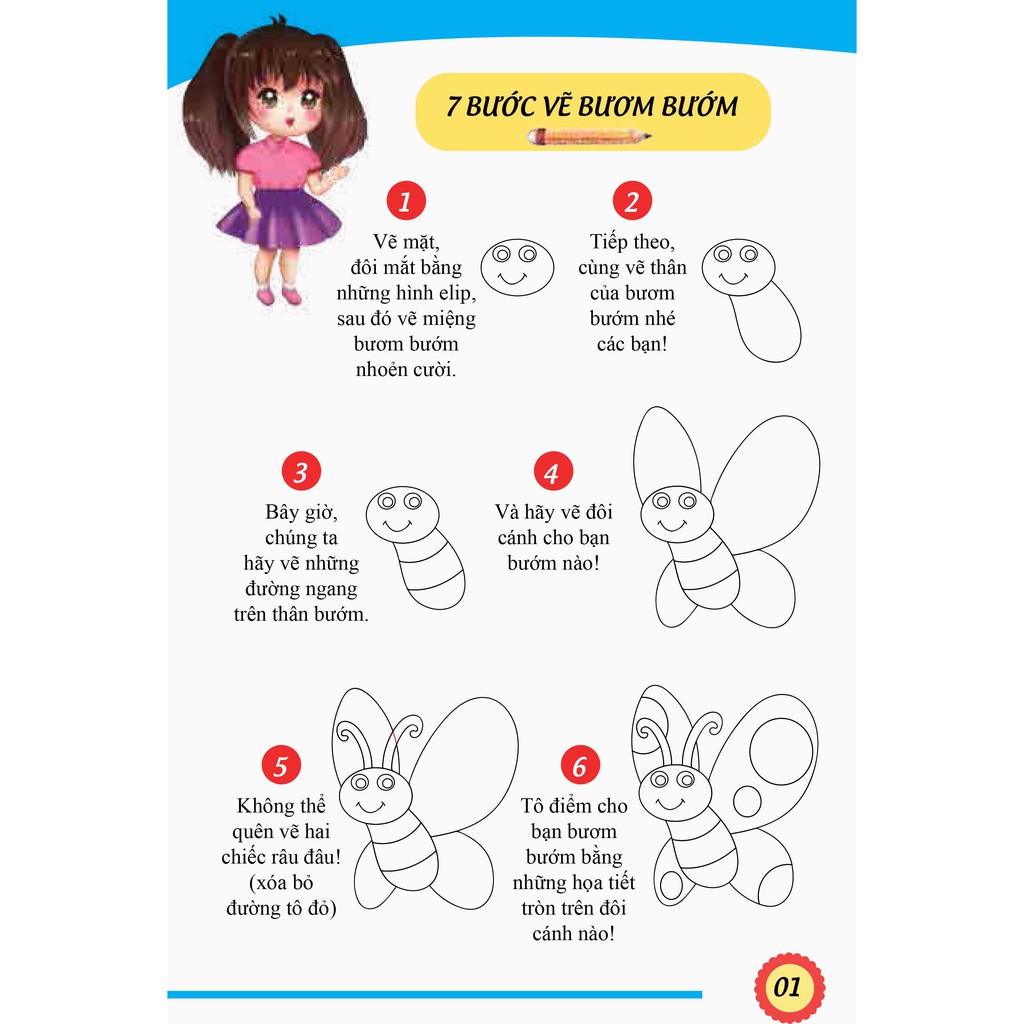 bộ 7 bước vẽ động vật - tập 1 - Ảnh 3