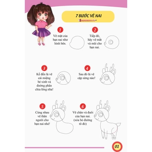 bộ 7 bước vẽ động vật - tập 2 - Ảnh 3