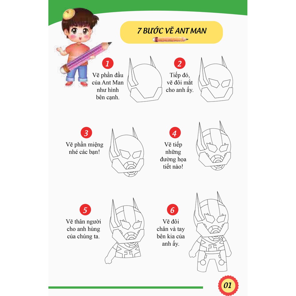 bộ 7 bước vẽ siêu nhân - tập 2 - Ảnh 5