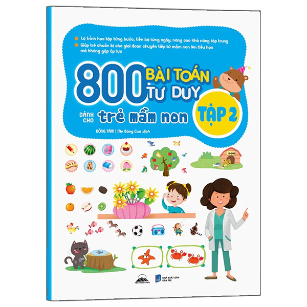 Bộ
						
										
										800 Bài Toán Tư Duy Dành Cho Trẻ Mầm Non - Tập 1 - Ảnh 2