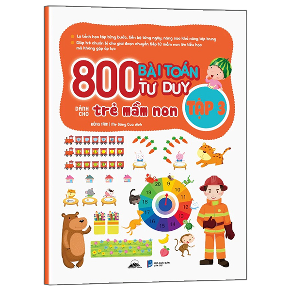 Bộ
						
										
										800 Bài Toán Tư Duy Dành Cho Trẻ Mầm Non - Tập 2 - Ảnh 3