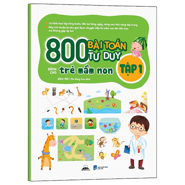 Bộ
						
										
										800 Bài Toán Tư Duy Dành Cho Trẻ Mầm Non - Tập 4 - Ảnh 2