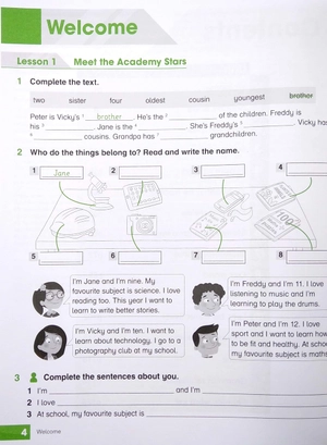 bộ academy stars 4: workbook with digital workbook - Ảnh 4