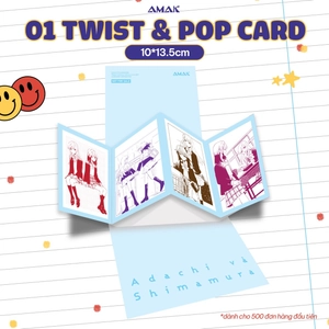 bộ adachi và shimamura - tập 1 - tặng kèm bookmark + twist & pop card + poster a3 - Ảnh 4
