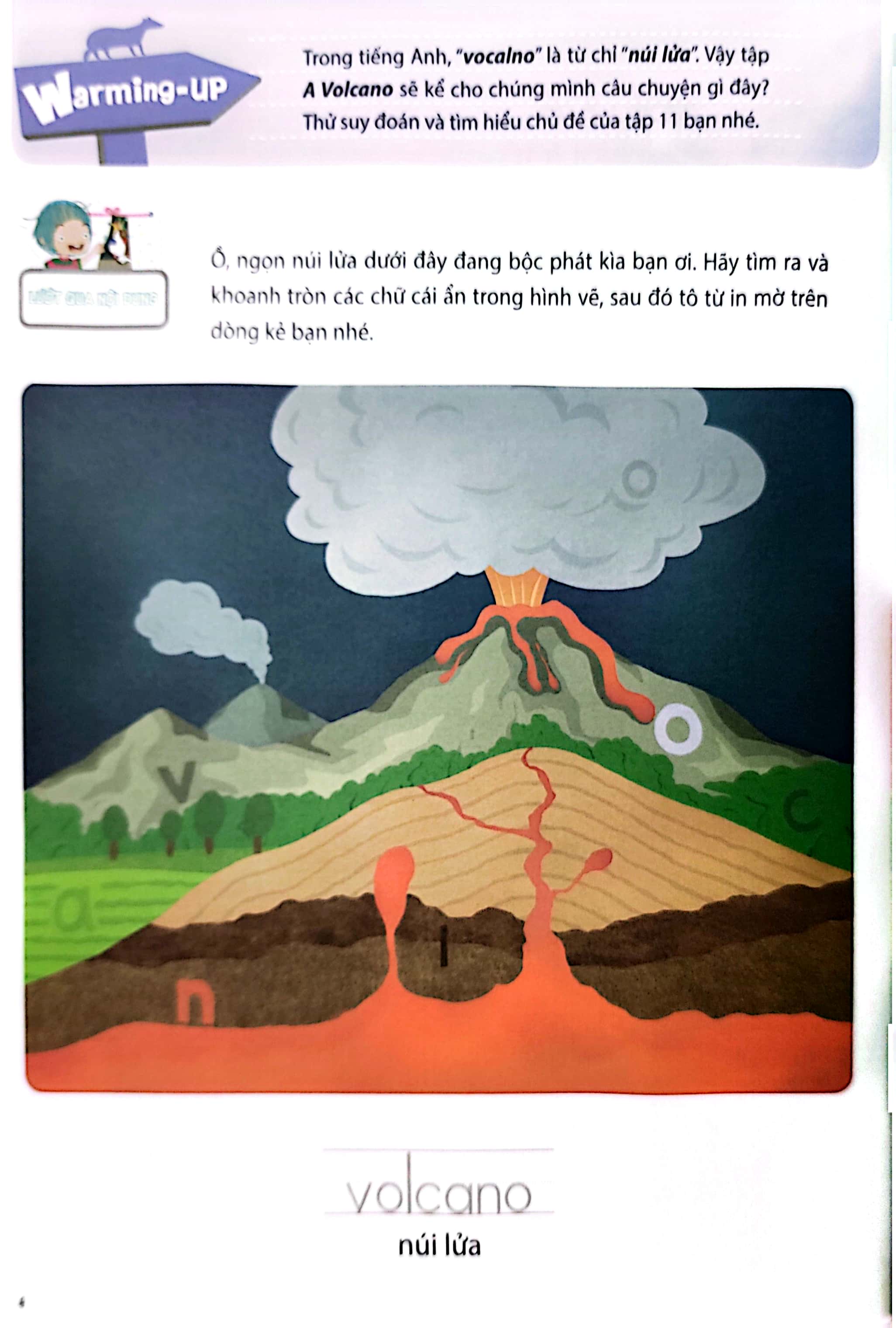 bộ all story - a volcano - núi lửa - trình độ 2 (tập 11) - Ảnh 4