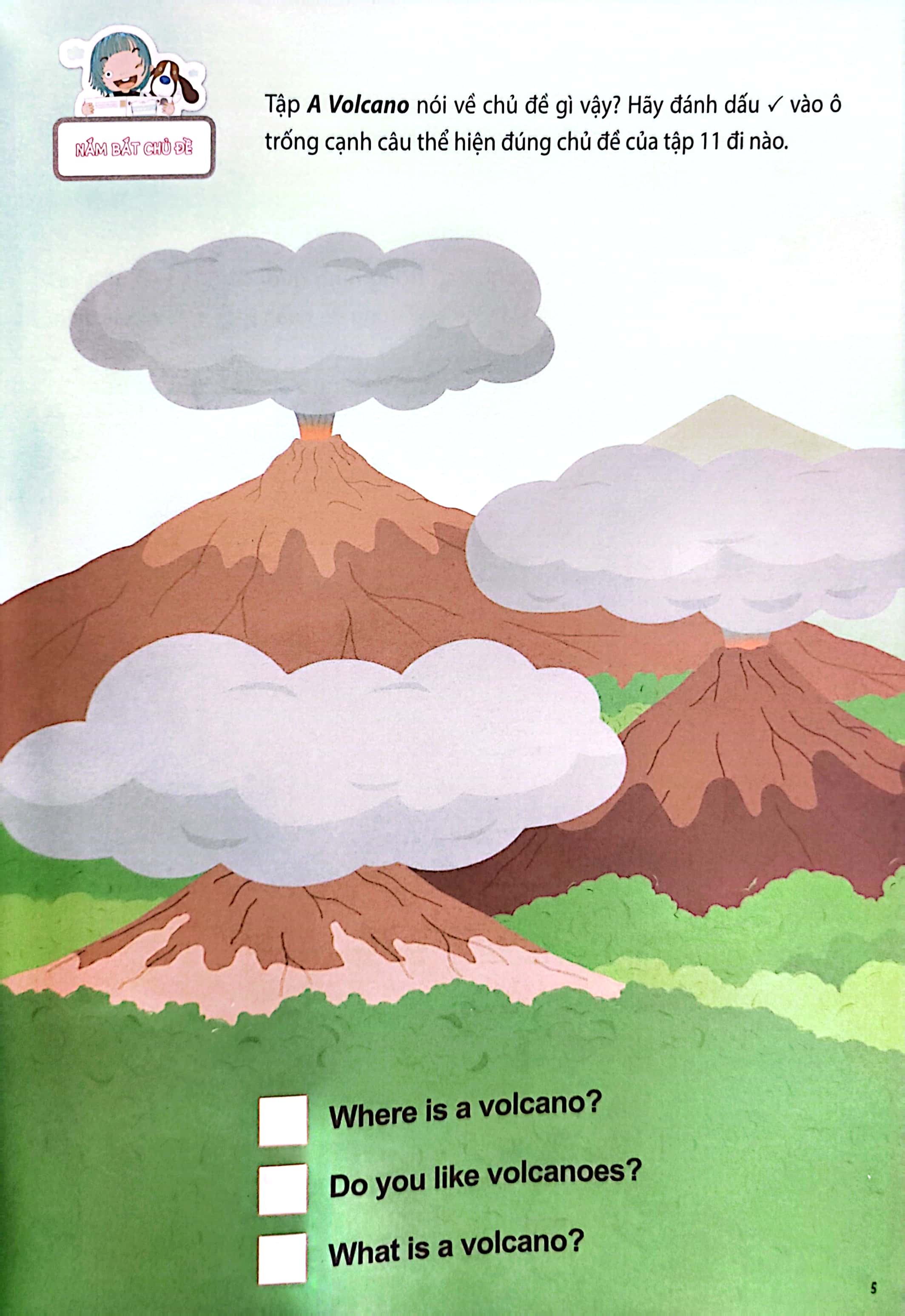 bộ all story - a volcano - núi lửa - trình độ 2 (tập 11) - Ảnh 5