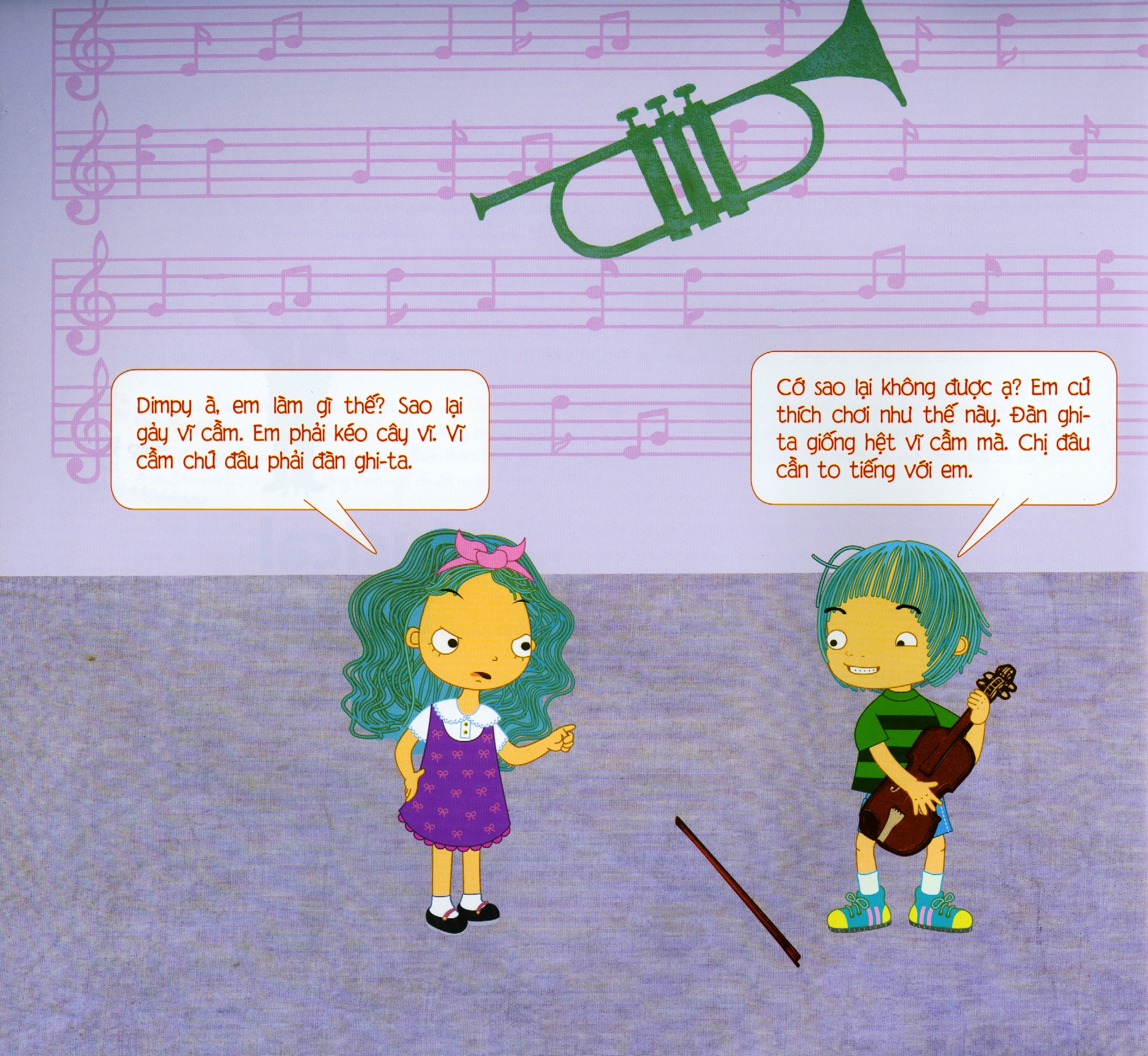 bộ all story - musical instruments - nhạc cụ - trình độ 2 (tập 5) - Ảnh 4