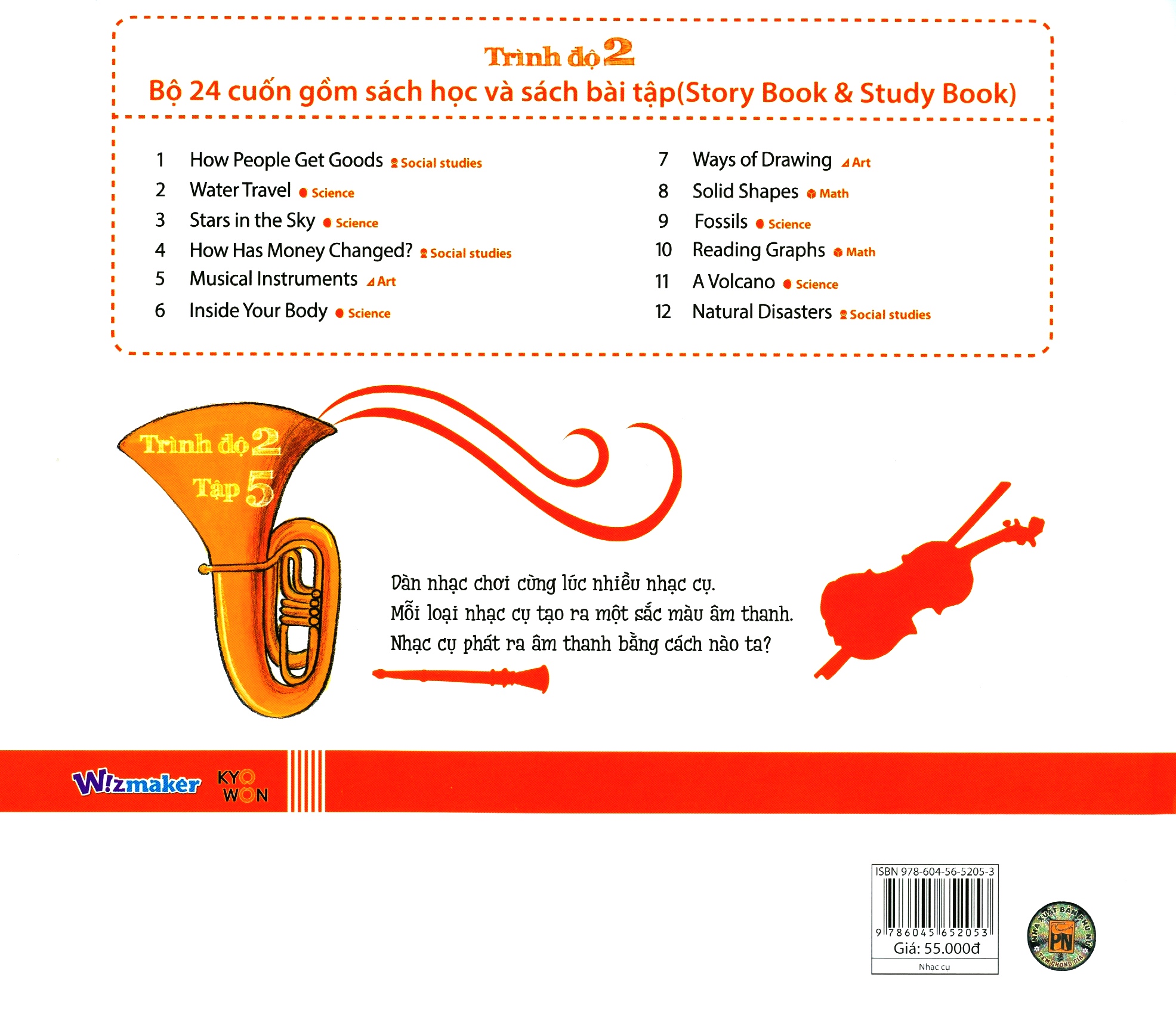 bộ all story - musical instruments - nhạc cụ - trình độ 2 (tập 5) - Ảnh 6