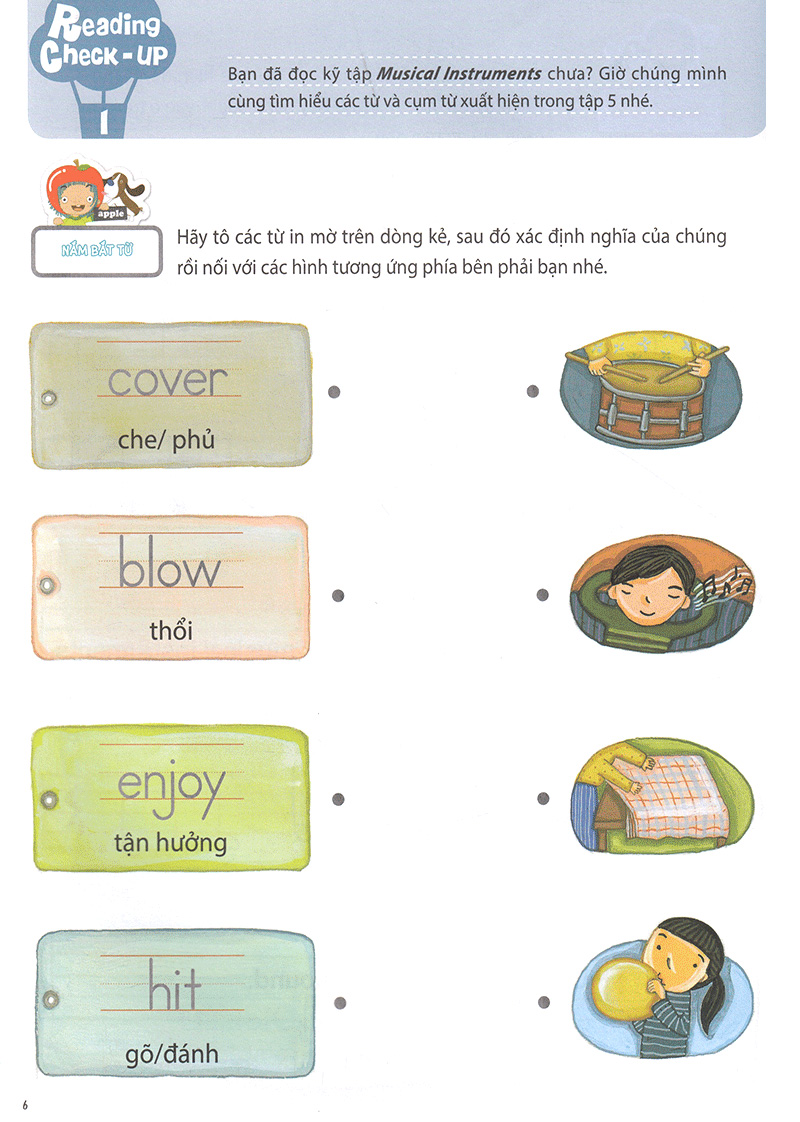 bộ all story - musical instruments - nhạc cụ - trình độ 2 (tập 5) - Ảnh 7