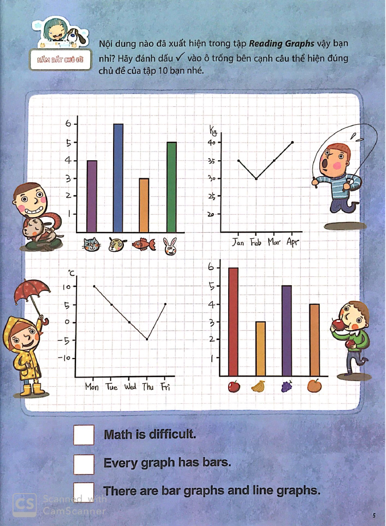 bộ all story - reading graphs - đọc hiểu biểu đồ (trình độ 2 - tập 10) - Ảnh 3