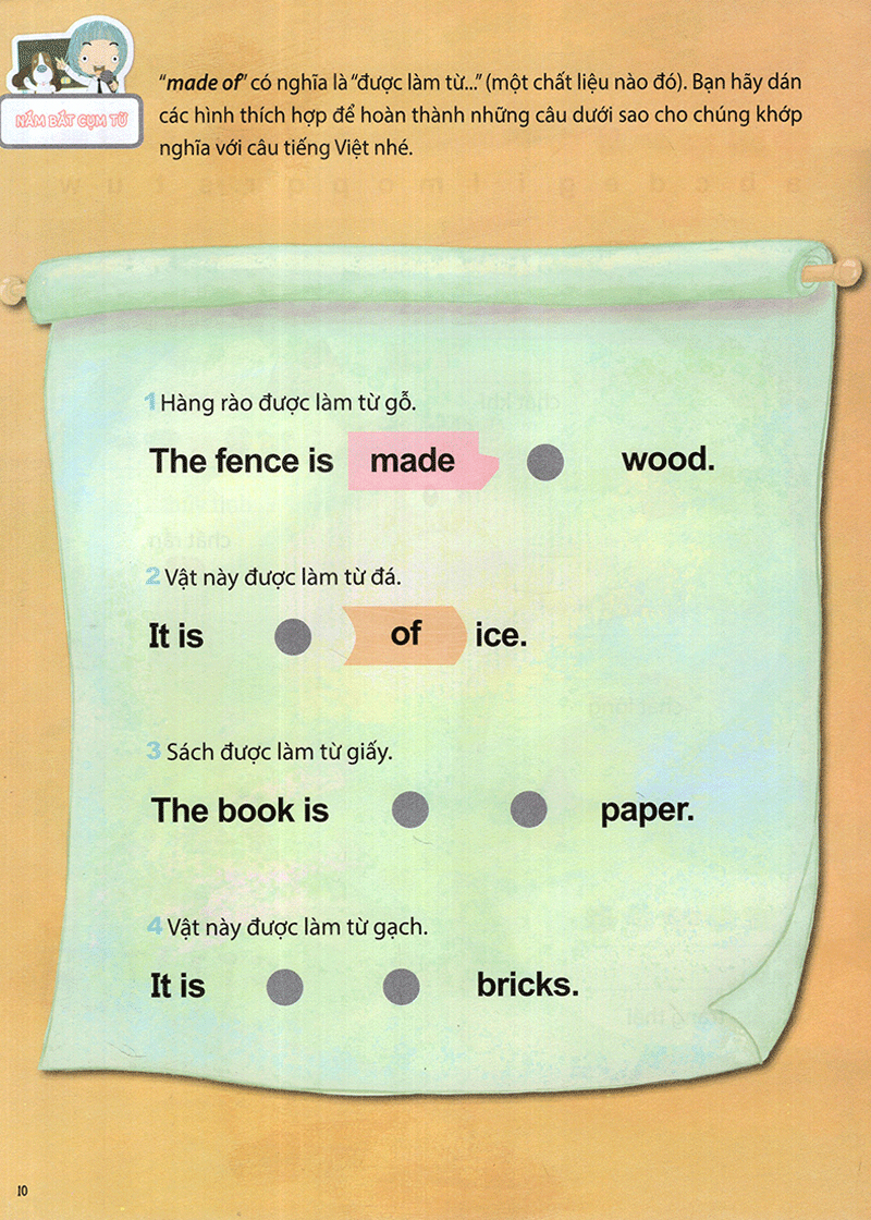 bộ all story - what are things made of ? - vật chất - trình độ 1 (tập 10) - Ảnh 11