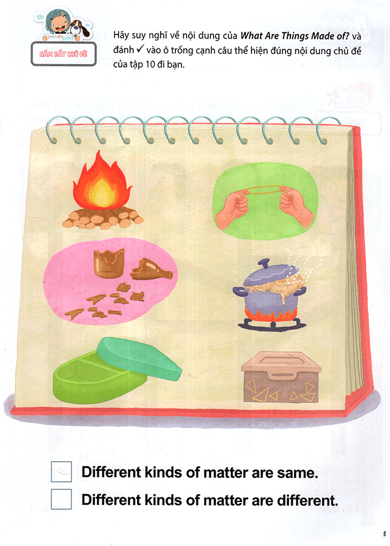 bộ all story - what are things made of ? - vật chất - trình độ 1 (tập 10) - Ảnh 6
