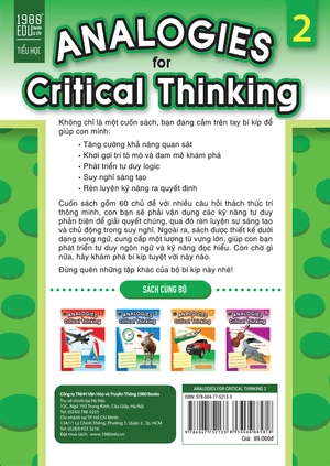 bộ analogies for critical thinking (tập 2) - Ảnh 2