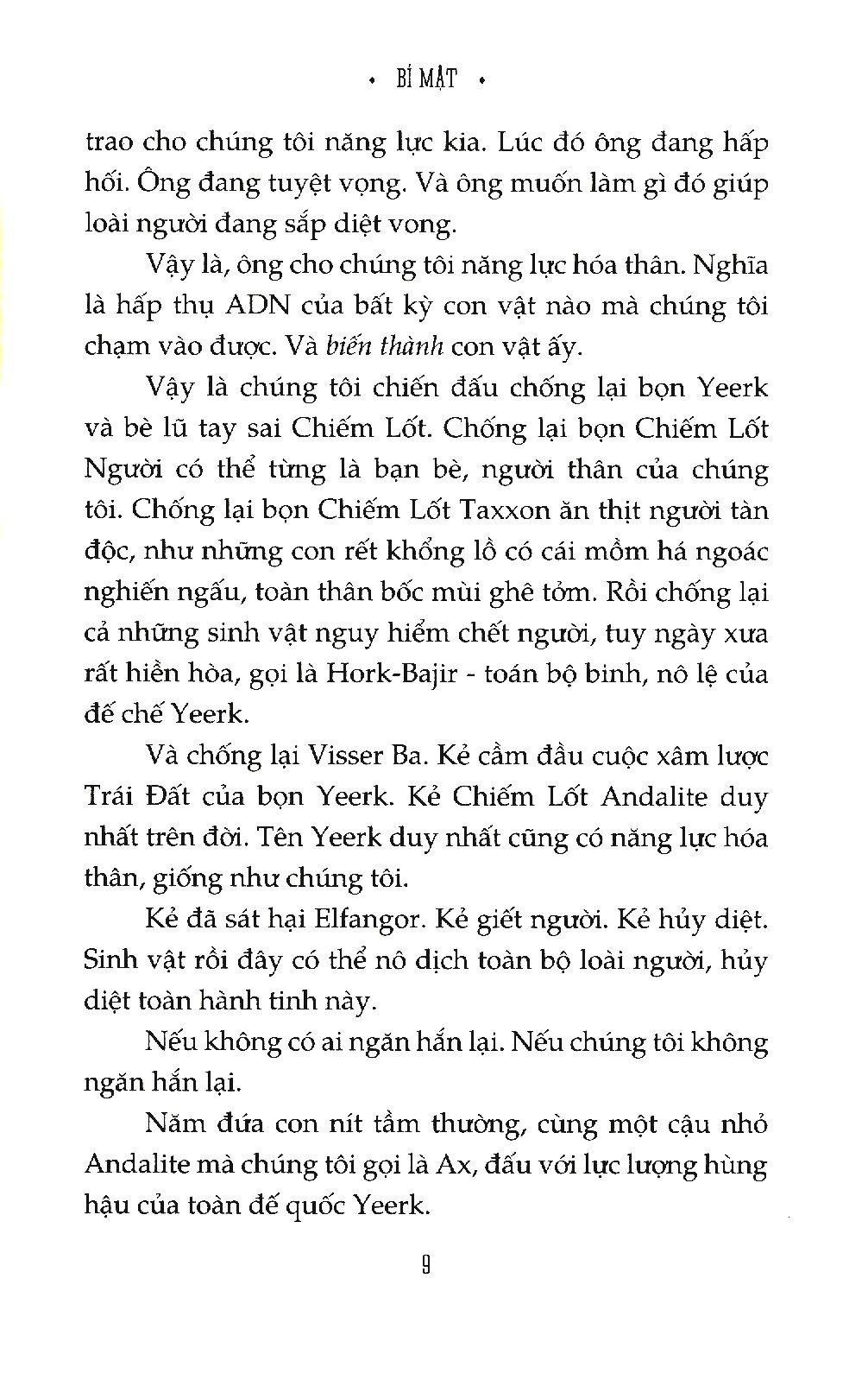 bộ animorphs - người hóa thú - tập 9 - bí mật - Ảnh 5