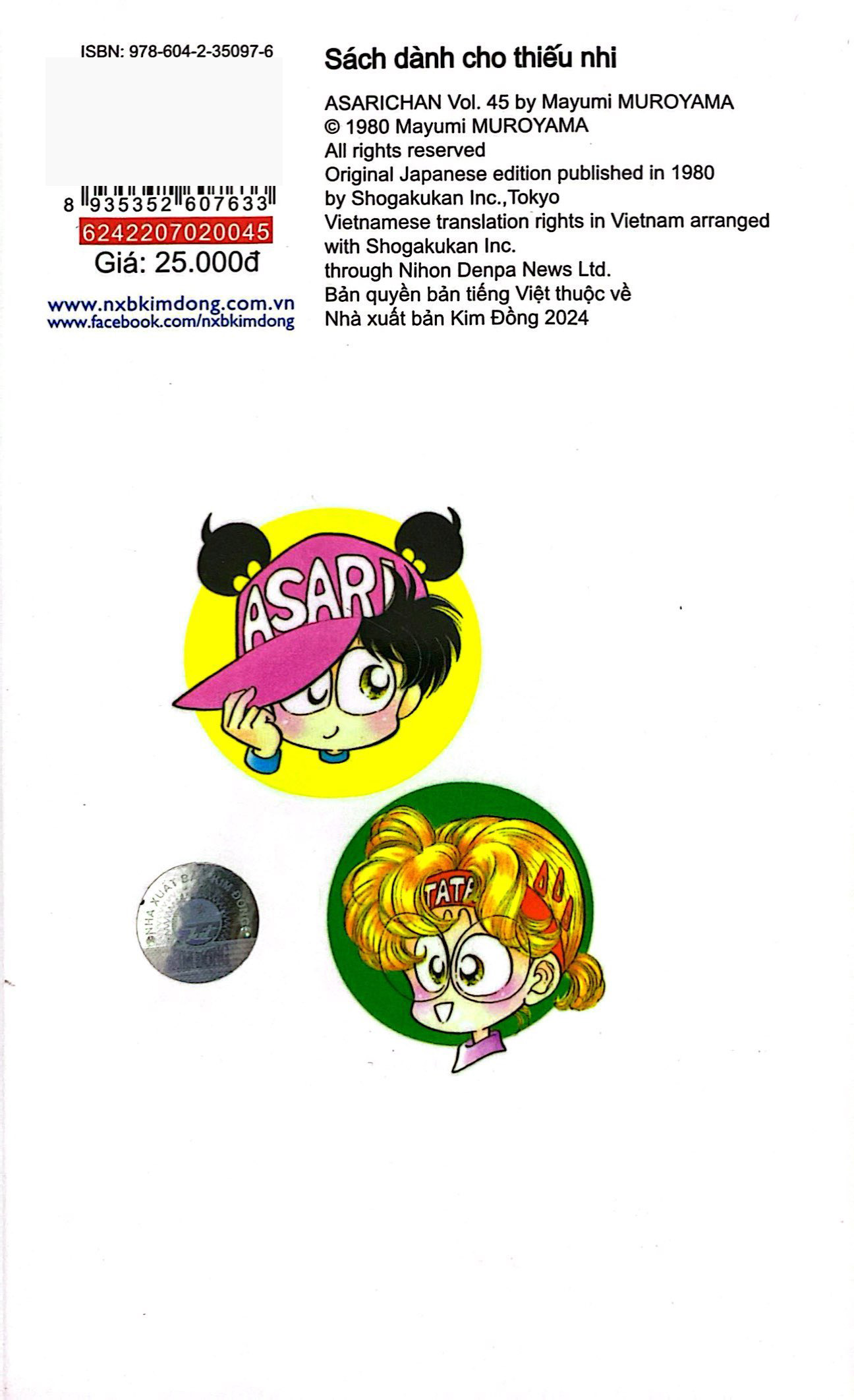 Bộ Asari - Cô Bé Tinh Nghịch - Tập 45 (Tái Bản 2024) - Ảnh 8