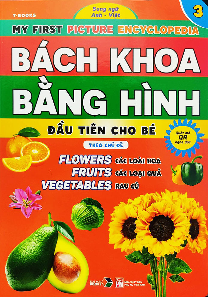 Bộ Bách Khoa Bằng Hình Đầu Tiên Cho Bé 3 - Chủ Đề Các Loài Hoa, Loại Củ, Rau Củ - Ảnh 2