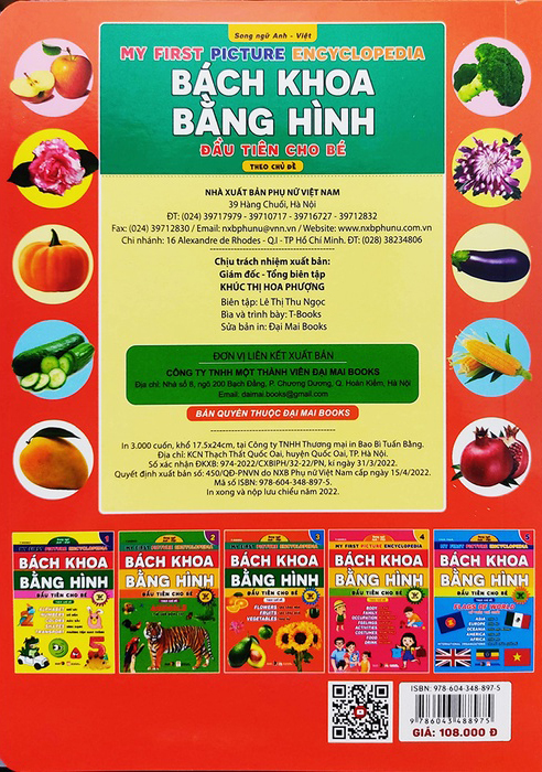 Bộ Bách Khoa Bằng Hình Đầu Tiên Cho Bé 3 - Chủ Đề Các Loài Hoa, Loại Củ, Rau Củ - Ảnh 9