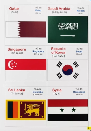 bộ bách khoa bằng hình đầu tiên cho bé 5 - chủ đề cờ trên thế giới - Ảnh 3