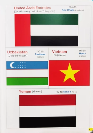 bộ bách khoa bằng hình đầu tiên cho bé 5 - chủ đề cờ trên thế giới - Ảnh 4