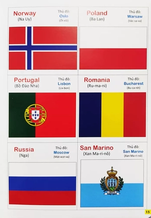 bộ bách khoa bằng hình đầu tiên cho bé 5 - chủ đề cờ trên thế giới - Ảnh 6