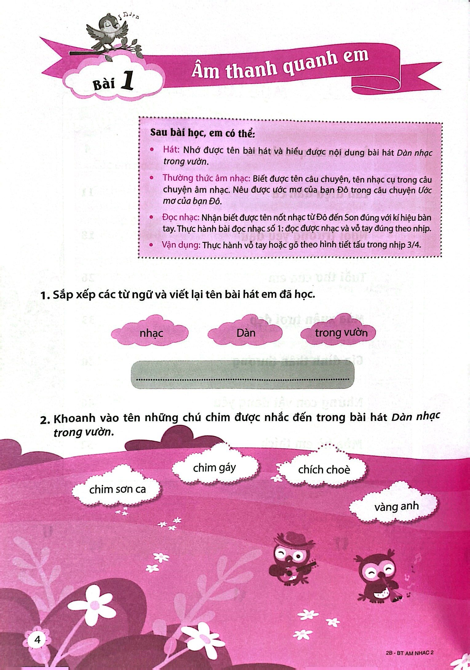 bộ bài tập âm nhạc 2 cơ bản và nâng cao - Ảnh 5