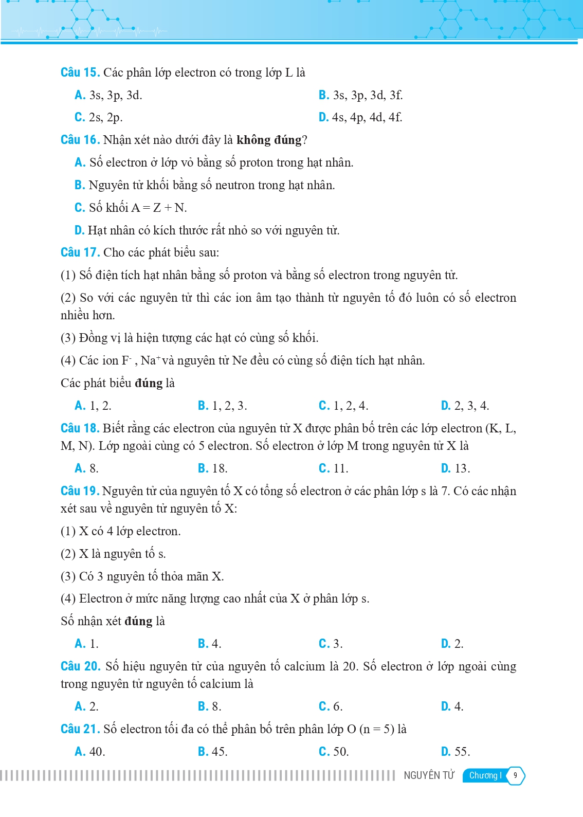 bộ bài tập bổ trợ nâng cao kỹ năng hóa học lớp 10 - tập 1 - Ảnh 11