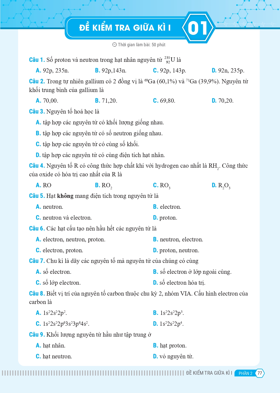 bộ bài tập bổ trợ nâng cao kỹ năng hóa học lớp 10 - tập 1 - Ảnh 14