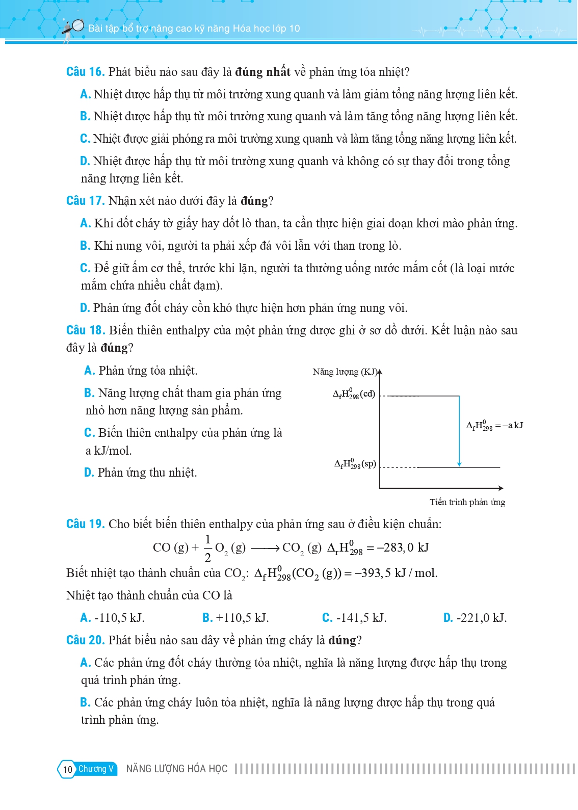 bộ bài tập bổ trợ nâng cao kỹ năng hóa học lớp 10 - tập 2 - Ảnh 11