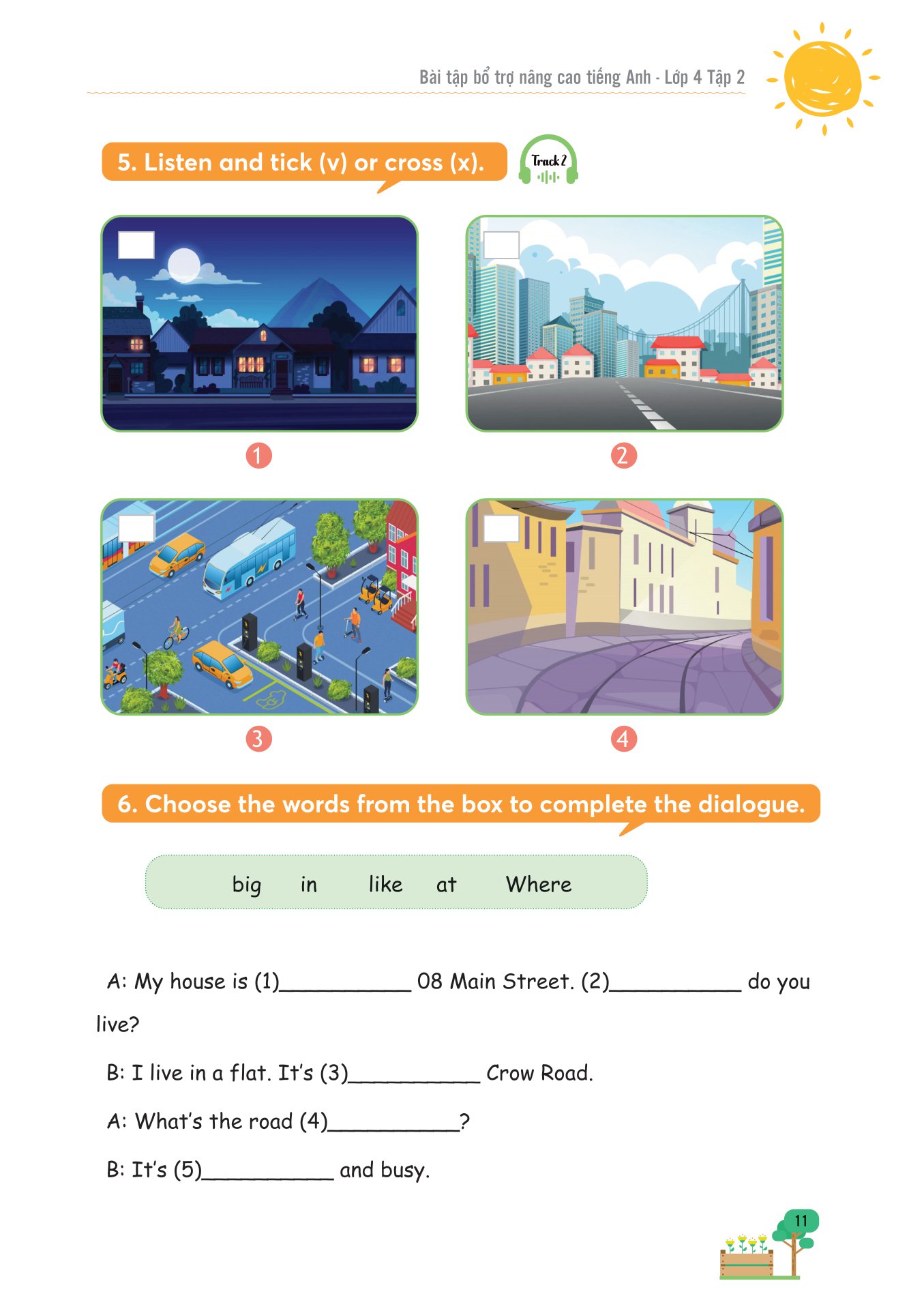 bộ bài tập bổ trợ nâng cao tiếng anh lớp 4 - tập 2 (theo giáo khoa tiếng anh global sucsess) - Ảnh 10