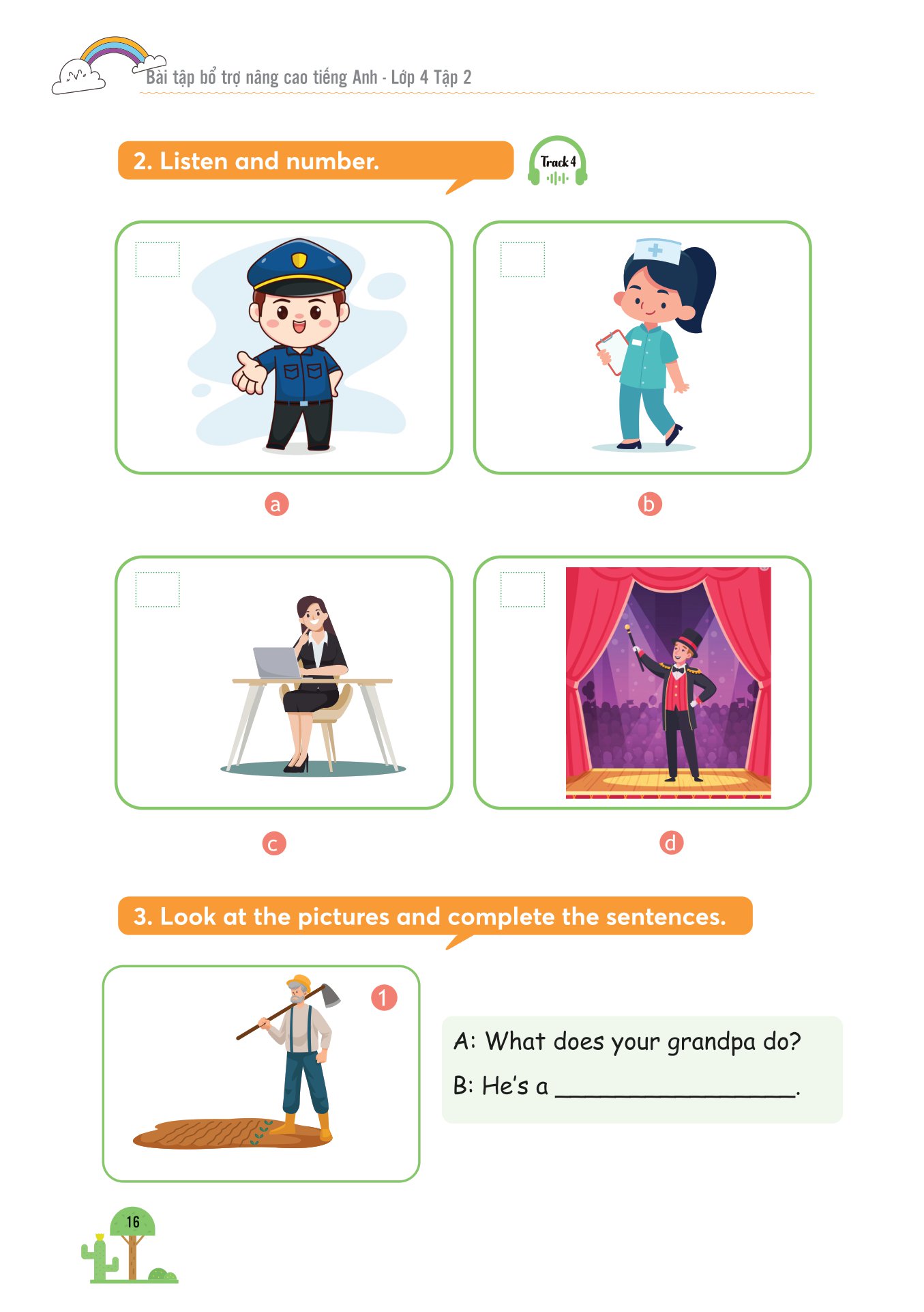 bộ bài tập bổ trợ nâng cao tiếng anh lớp 4 - tập 2 (theo giáo khoa tiếng anh global sucsess) - Ảnh 15