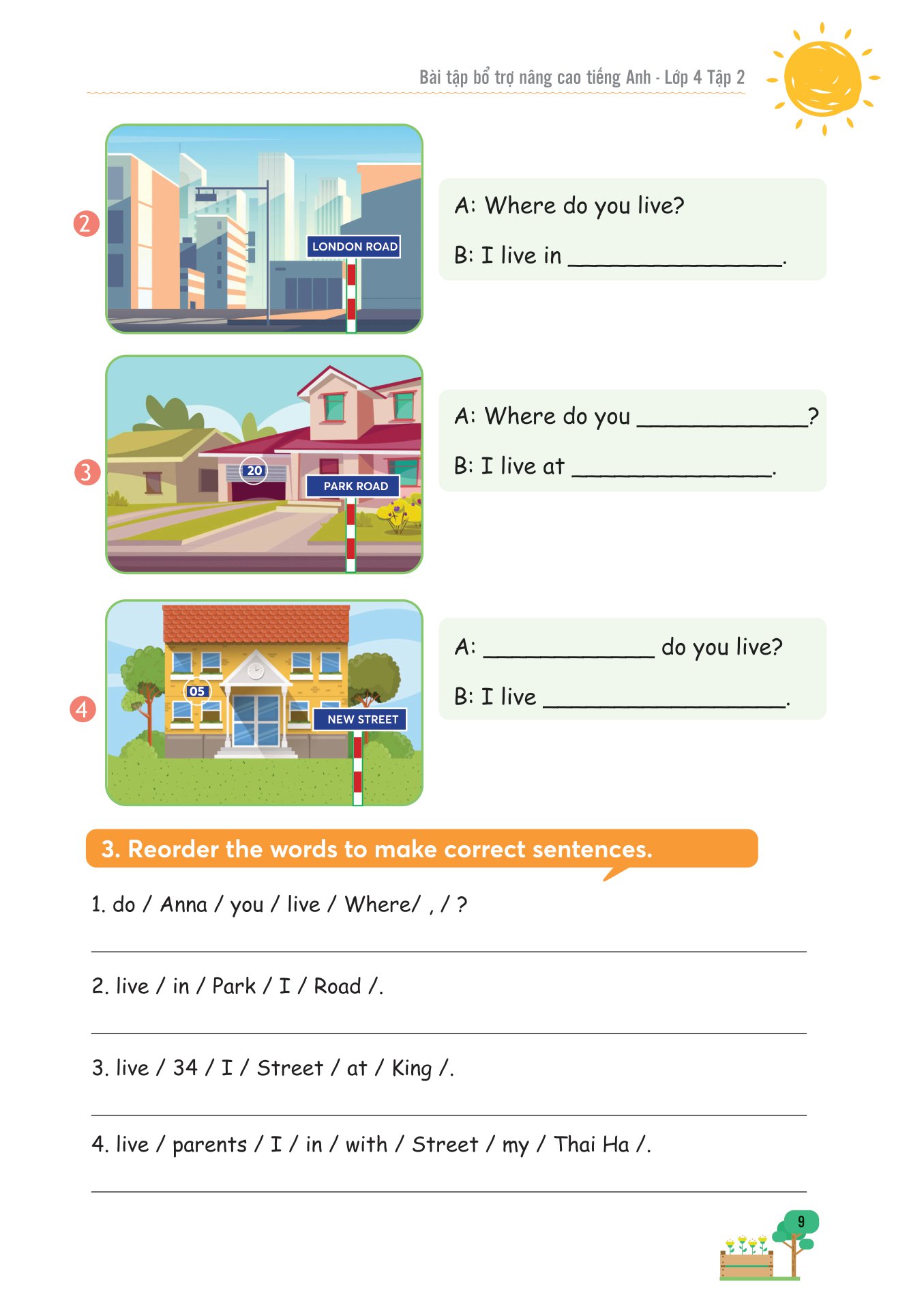 bộ bài tập bổ trợ nâng cao tiếng anh lớp 4 - tập 2 (theo giáo khoa tiếng anh global sucsess) - Ảnh 8