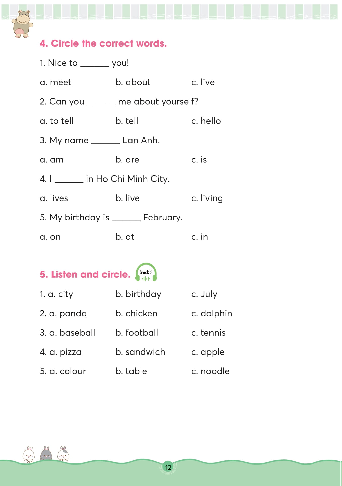 Bộ Bài Tập Bổ Trợ - Nâng Cao Tiếng Anh Lớp 5 - Tập 1 - Ảnh 13