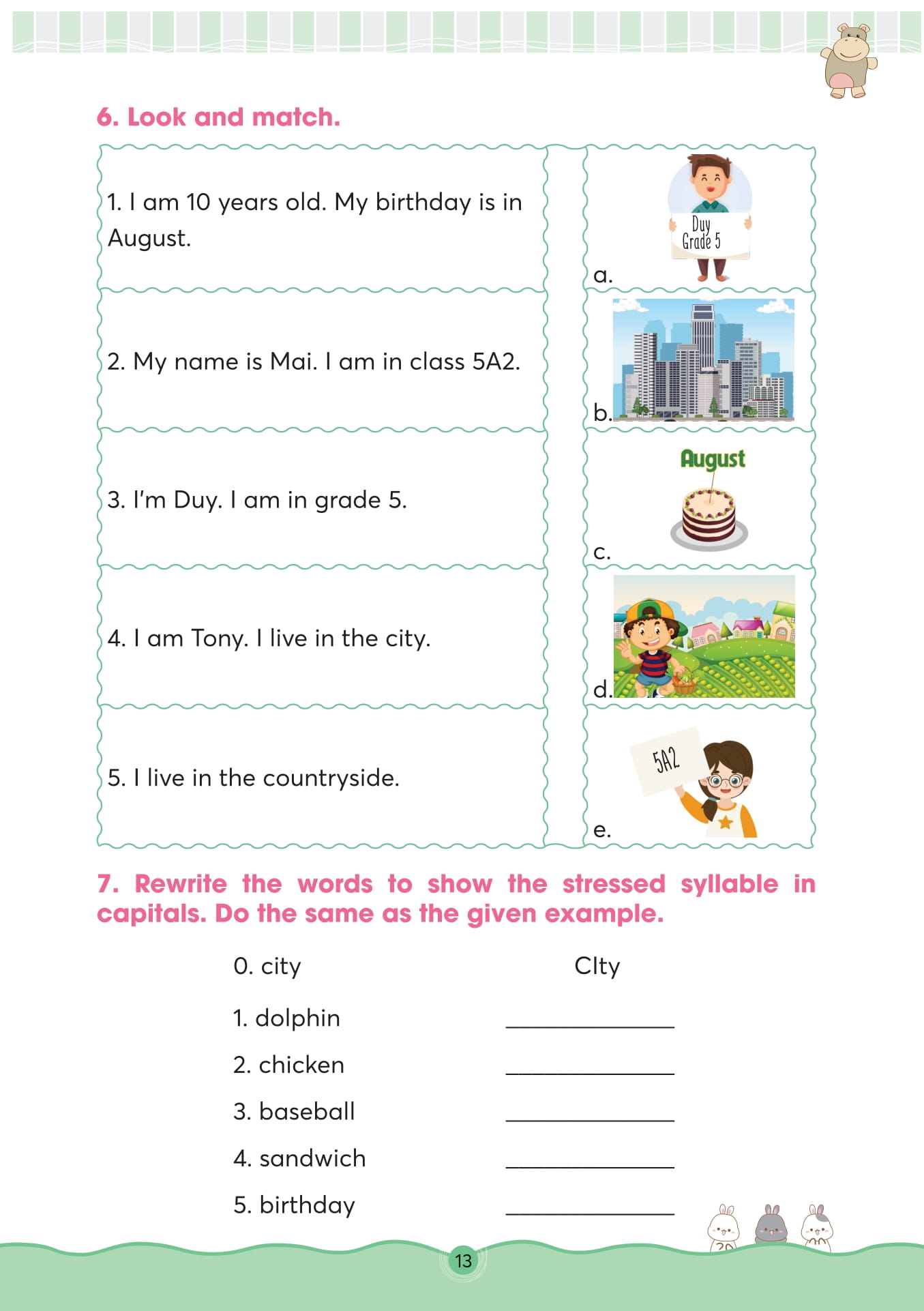 Bộ Bài Tập Bổ Trợ - Nâng Cao Tiếng Anh Lớp 5 - Tập 1 - Ảnh 14