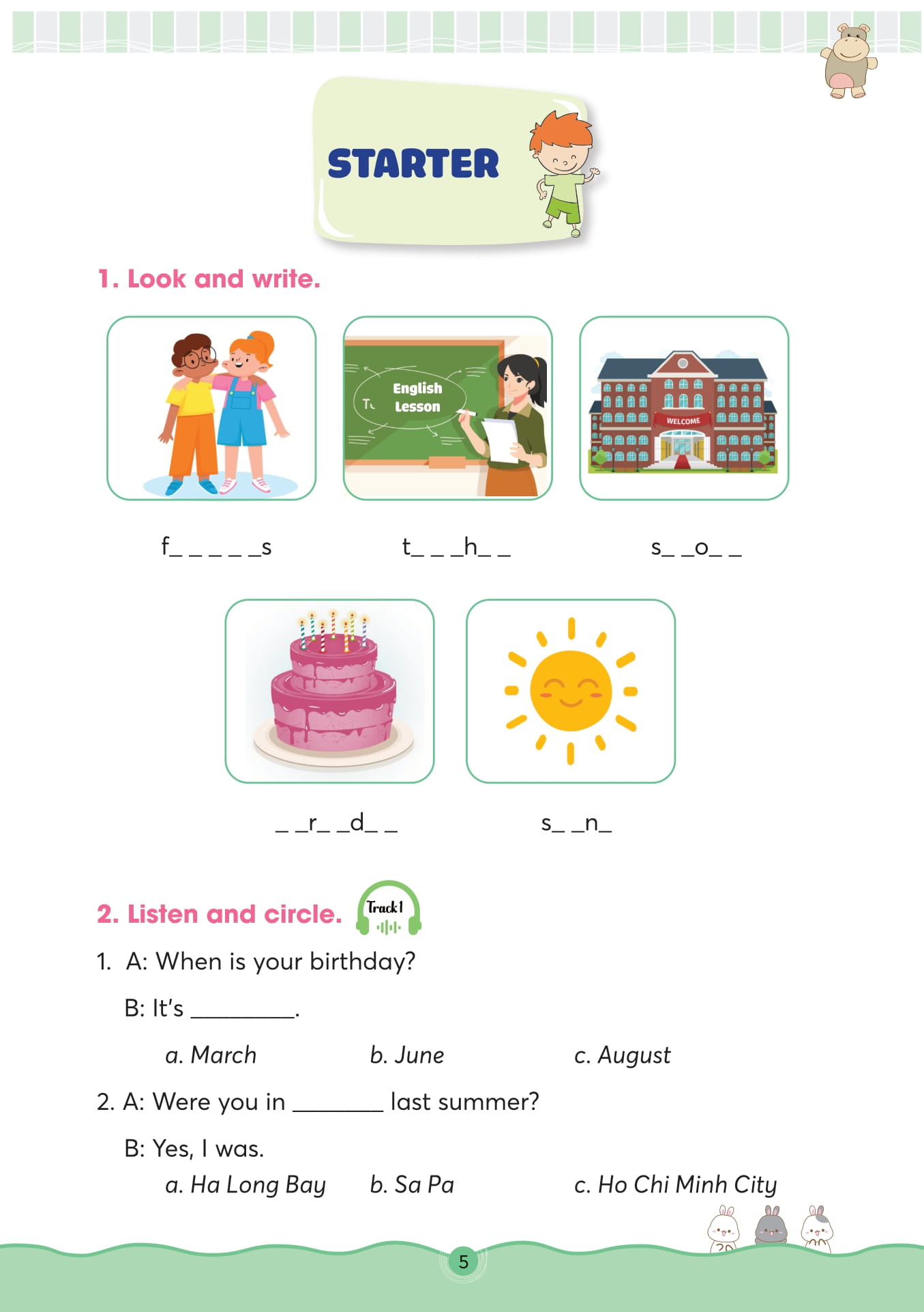 Bộ Bài Tập Bổ Trợ - Nâng Cao Tiếng Anh Lớp 5 - Tập 1 - Ảnh 6