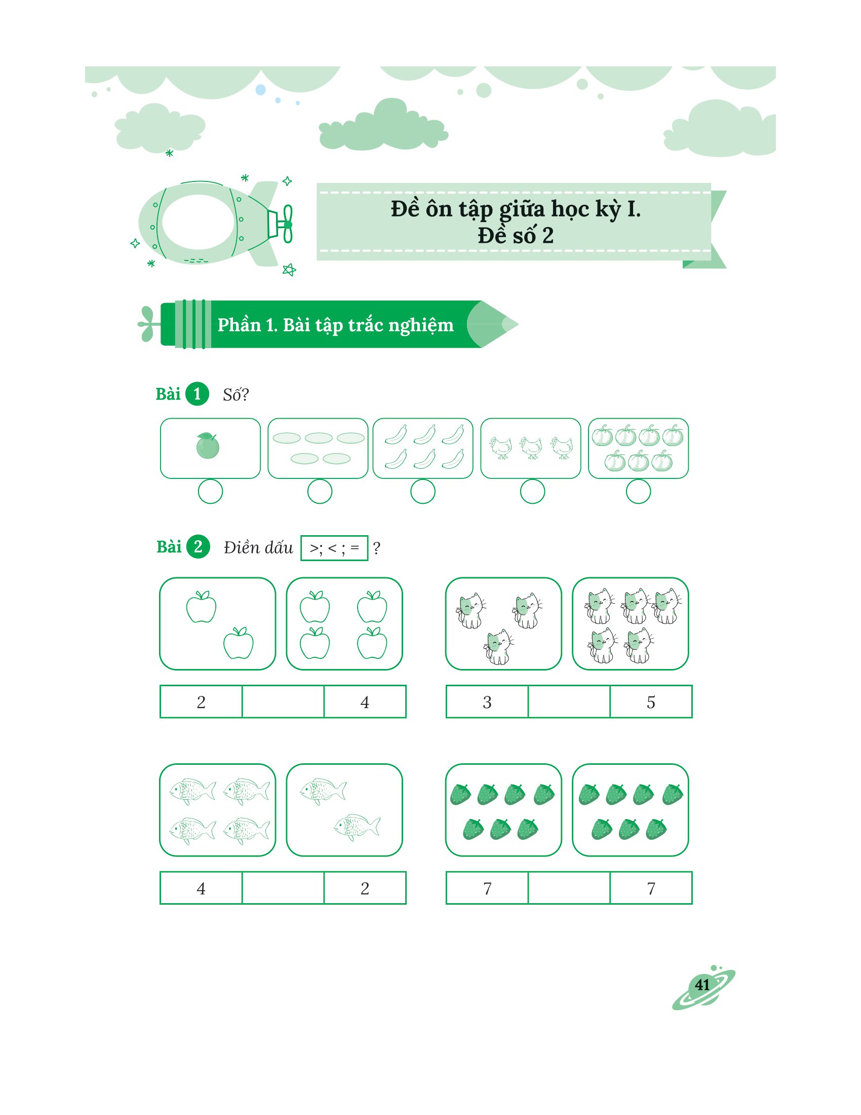 bộ bài tập bổ trợ nâng cao toán lớp 1 - tập 1 (bám sát sgk kết nối tri thức với cuộc sống) - Ảnh 10