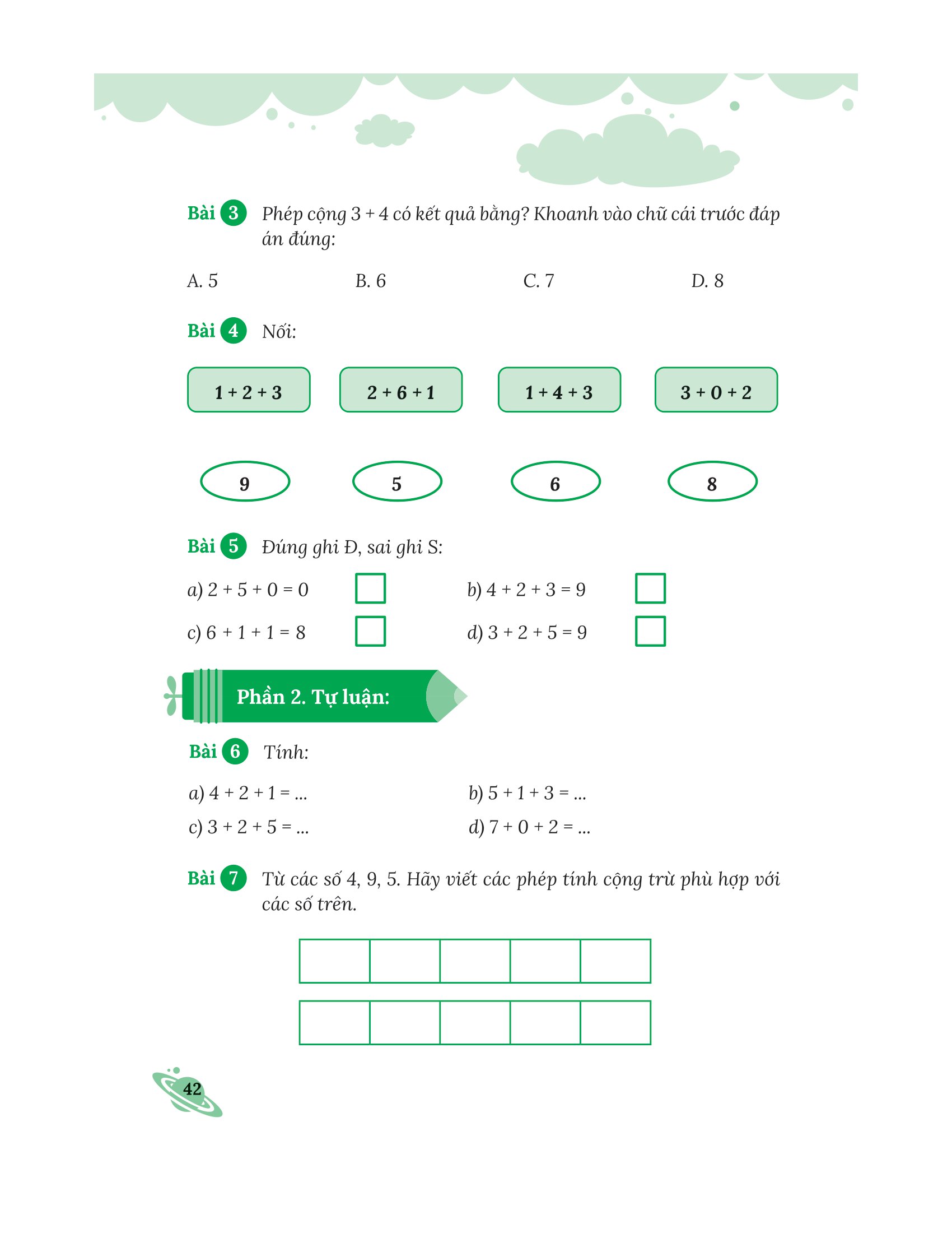 bộ bài tập bổ trợ nâng cao toán lớp 1 - tập 1 (bám sát sgk kết nối tri thức với cuộc sống) - Ảnh 11
