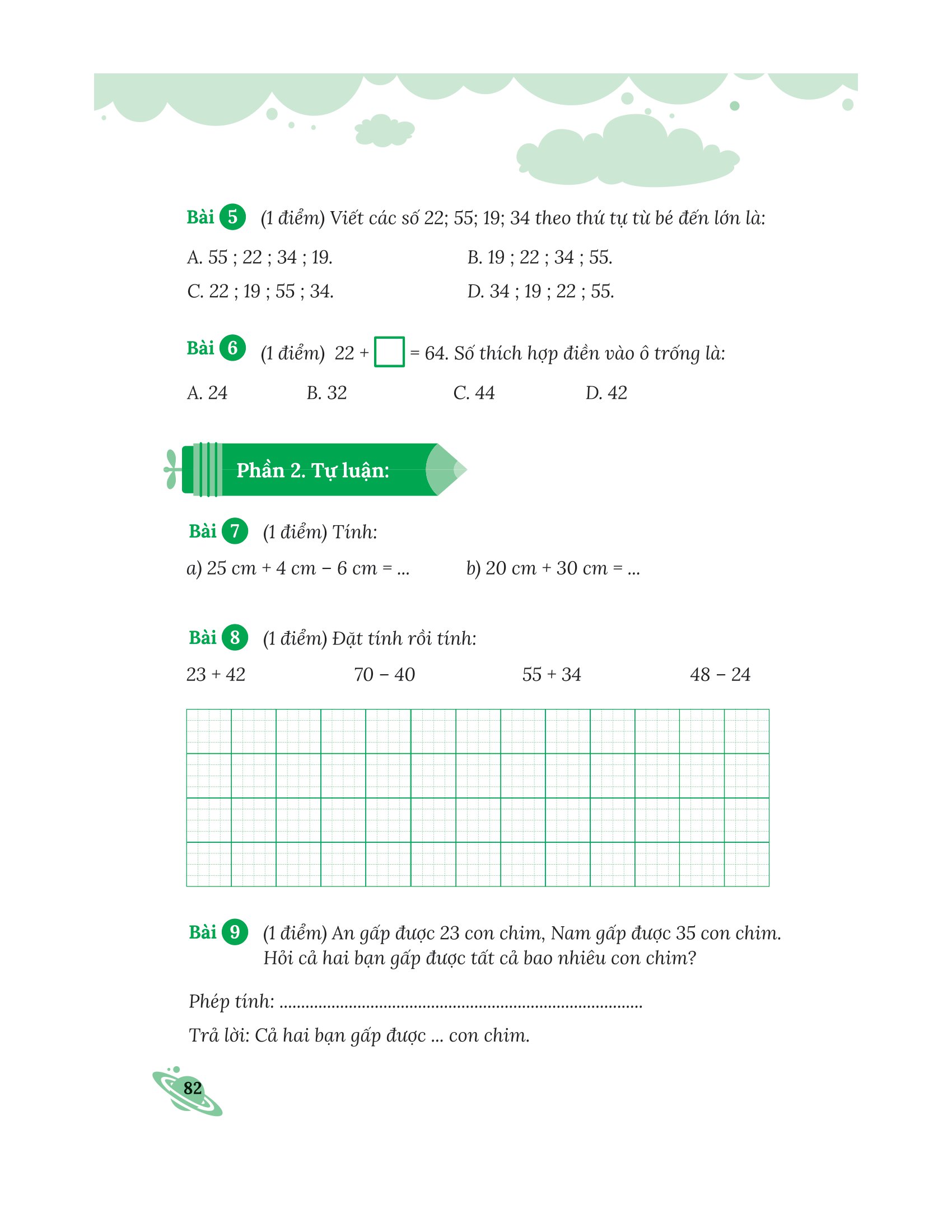 bộ bài tập bổ trợ nâng cao toán lớp 1 - tập 1 (bám sát sgk kết nối tri thức với cuộc sống) - Ảnh 14