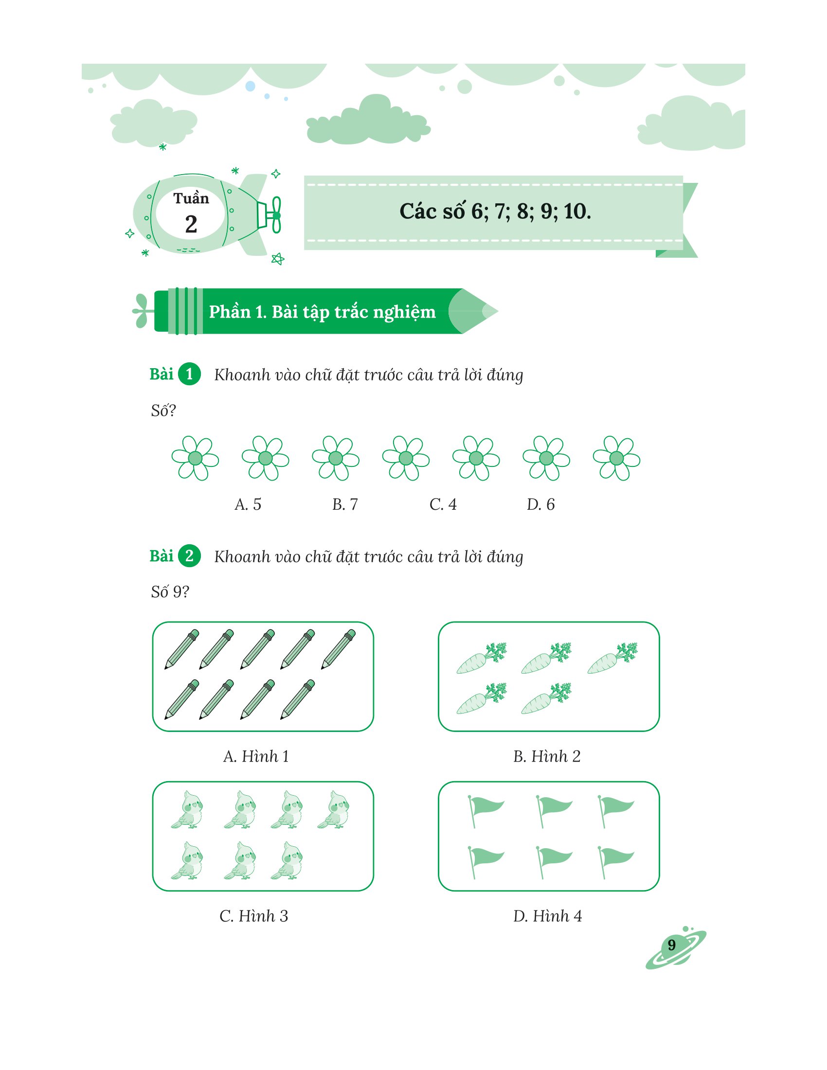 bộ bài tập bổ trợ nâng cao toán lớp 1 - tập 1 (bám sát sgk kết nối tri thức với cuộc sống) - Ảnh 8