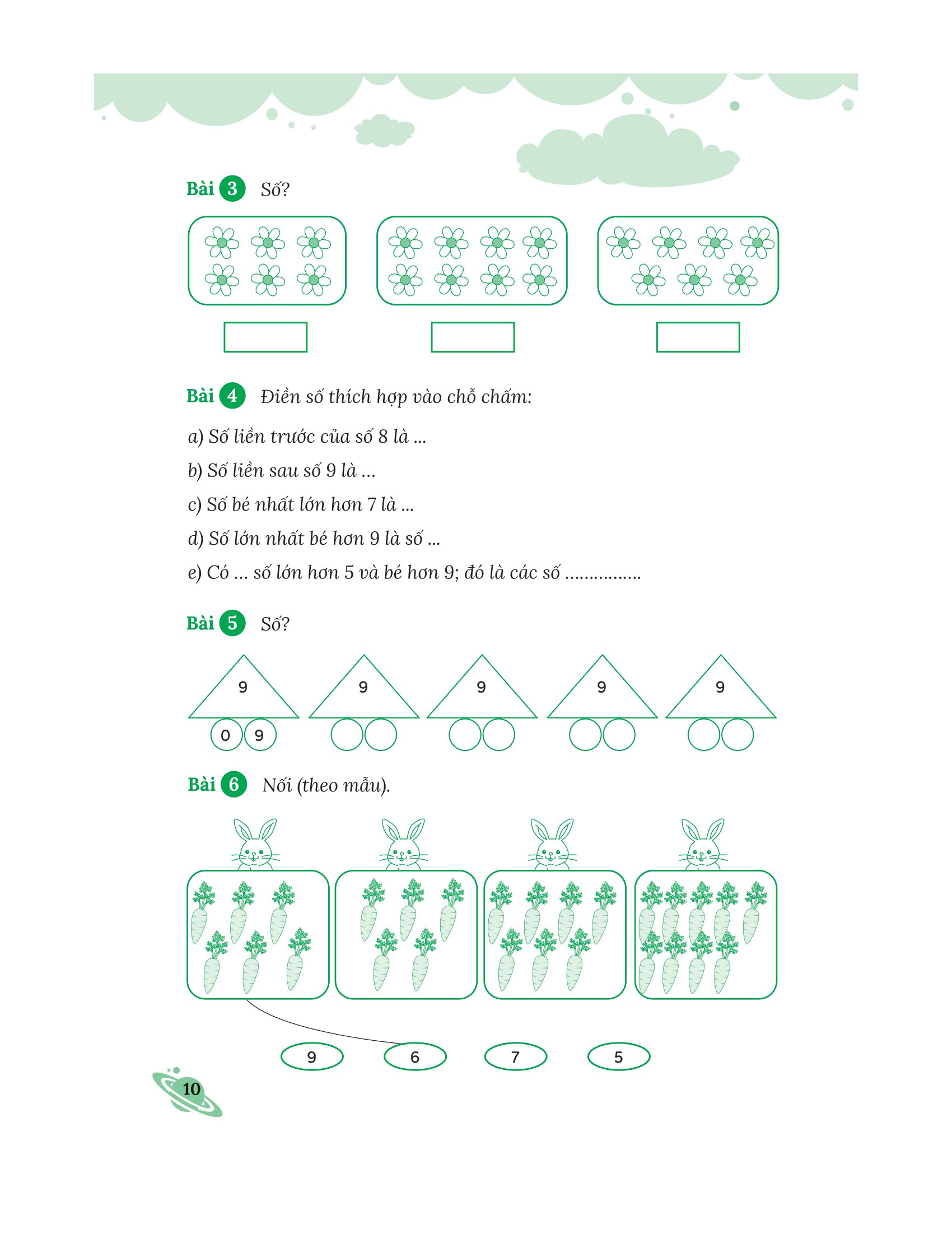bộ bài tập bổ trợ nâng cao toán lớp 1 - tập 1 (bám sát sgk kết nối tri thức với cuộc sống) - Ảnh 9