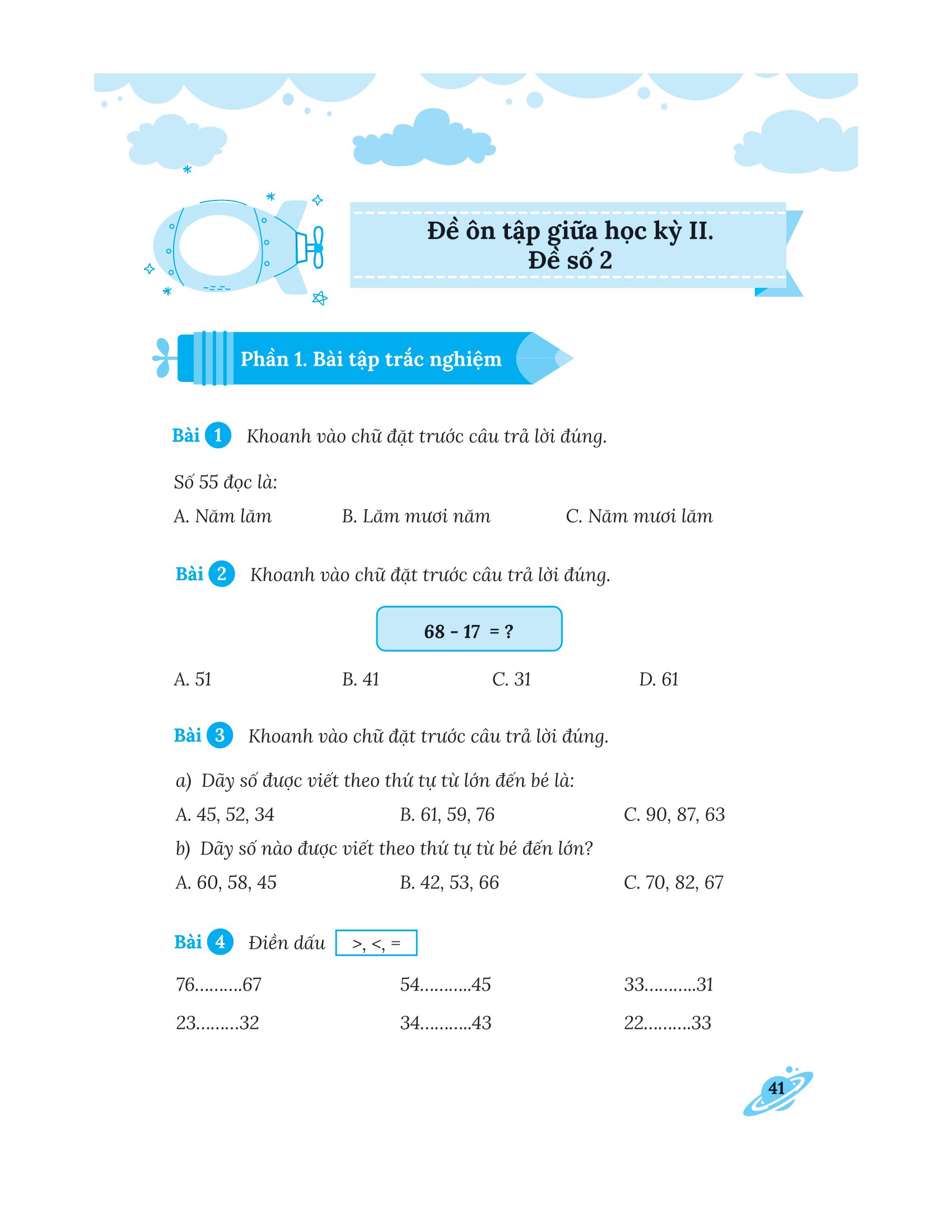 bộ bài tập bổ trợ nâng cao toán lớp 1 - tập 2 (bám sát sgk kết nối tri thức với cuộc sống) - Ảnh 10
