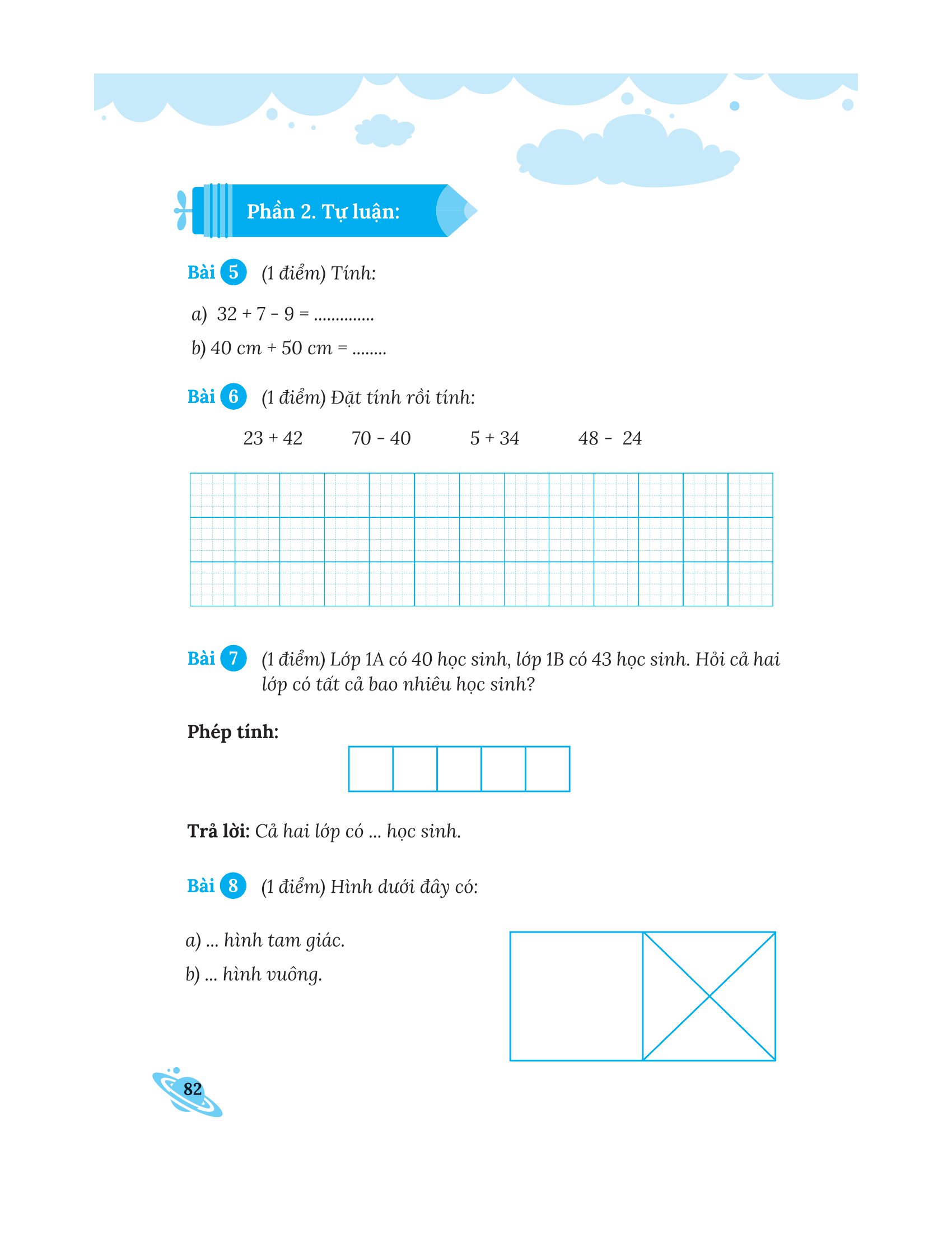 bộ bài tập bổ trợ nâng cao toán lớp 1 - tập 2 (bám sát sgk kết nối tri thức với cuộc sống) - Ảnh 14