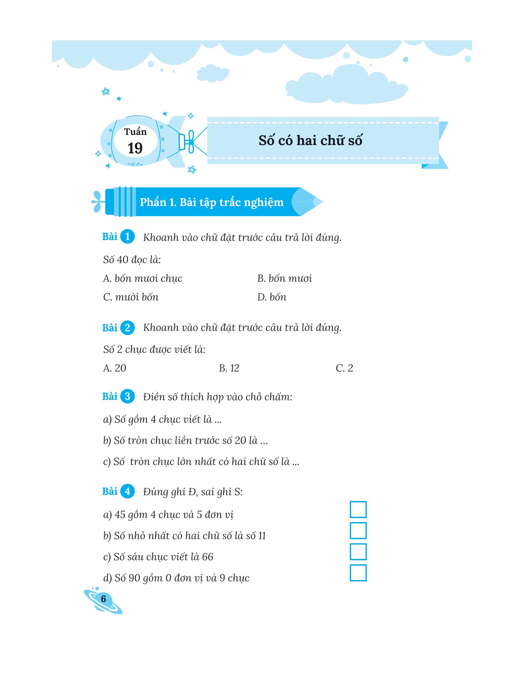 bộ bài tập bổ trợ nâng cao toán lớp 1 - tập 2 (bám sát sgk kết nối tri thức với cuộc sống) - Ảnh 5